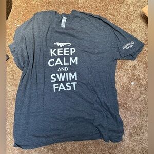 Gray 'Keep Calm and Swim Fast' T-Shirt
